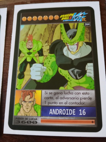 Carta Dragon Ball Sd, Androide 16 Cell 264