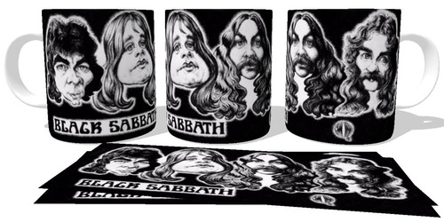 Caneca Porcelana Copo Xícara Black Sabbath Ozzy Osborne