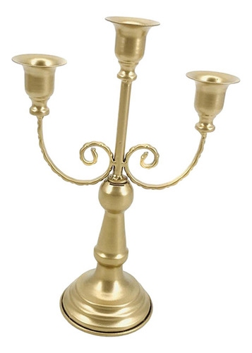 Candelabro De Metal, Centro De Mesa, Adorno Simple, Para Man