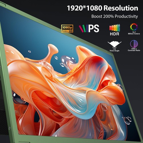 15.6 Triple Portátil Monitor De Extensor De Pantalla Po