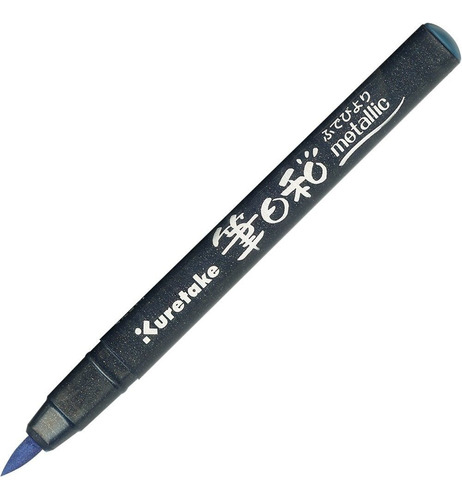 Kuretake Fude Brush Pen Fudebiyori Metalico No 125 Azul