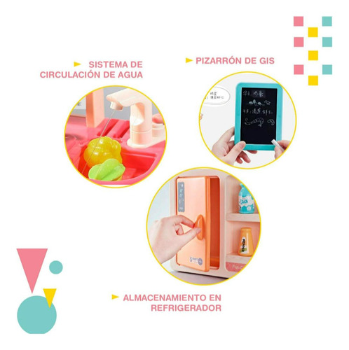 Mi Primera Cocinita Con Luz, Sonido Y Accesorios Sweet Home Color Naranja