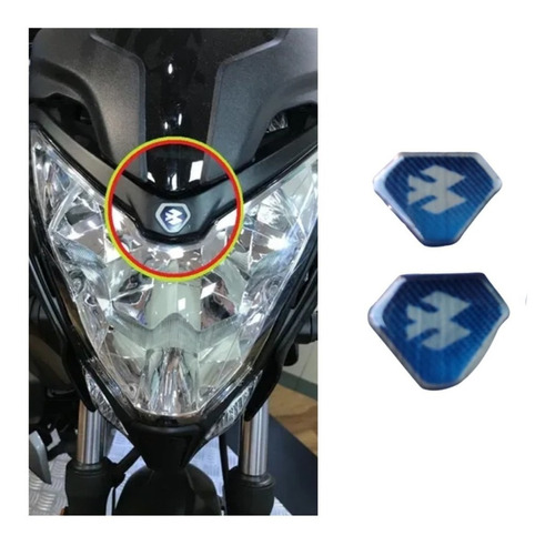 Emblema Bajaj Pulsar 200ns Visor Careta 2 Unidades