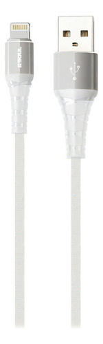 Cable Usb Soul Colores Full Jean Para iPhone | Reforzado Color Blanco