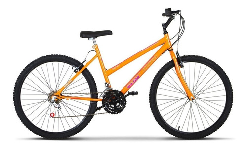 Bicicleta  de passeio Ultra Bikes Bike Aro 26 18 marchas freios v-brakes cor laranja