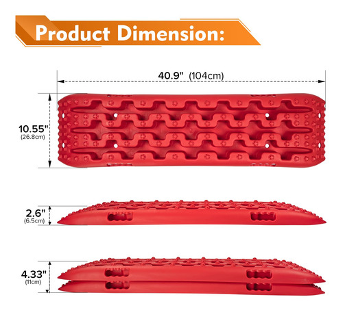 Donext Tablas De Tracción 4wd Para Arena Y Barro