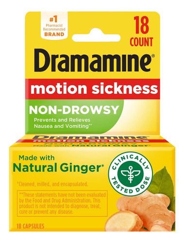 Dramamine Motion Sickness Non-drowsy - Suplemento Dietetico,