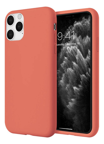 Funda Silicona Mate Gamuza Compatible iPhone 11 Pro Max