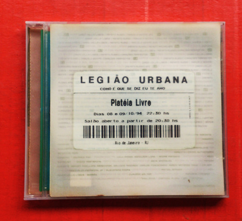 Cd Legião Urbana - Platéia Livre - Como É Que Se Diz - Duplo