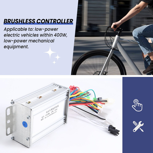 Controlador Sin Escobillas Para Bicicletas Eléctricas De 36
