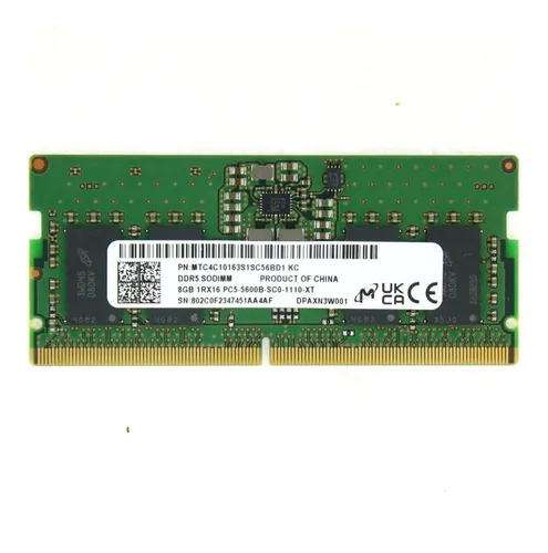 Memoria Ram 8gb Ddr5 Sodimm Micron 5600mhz Pc5