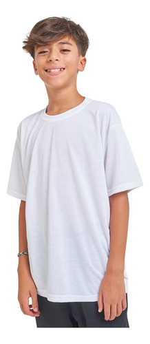 Camiseta 100% Algodón Blanca Para Niños Pack X3 Speedway