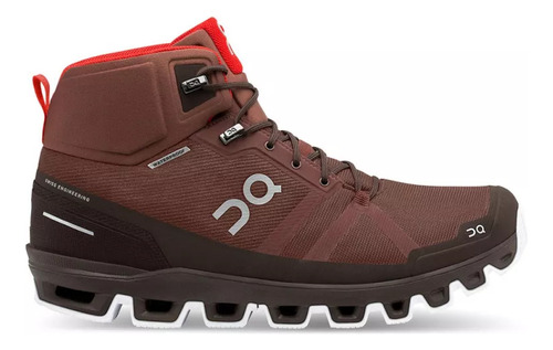 Botas Senderismo On Running Cloudrock Waterproof Cafe Hombre