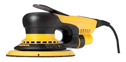 Lijadora orbital Mirka Deros 650CV amarilla y negra 50Hz/60Hz 350W 220V