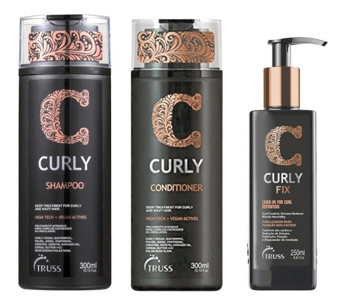 Truss Kit Shampoo+acondicionador Curly + Curly Fix 250ml