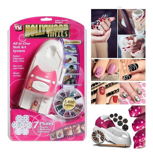 Set De Impresoras Nail Art Perfect Patrón Prensa De Uñas