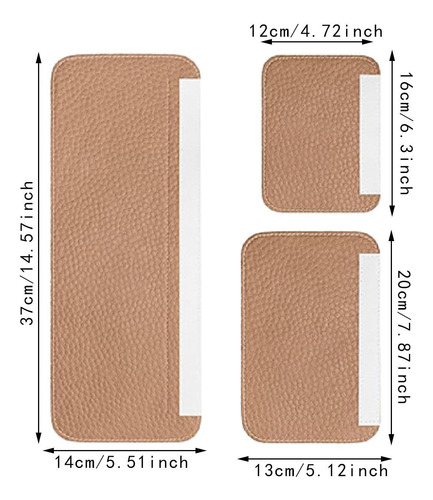 3 Piezas Fundas Para Manija De Puerta De Nevera Marrón