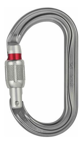 Mosqueton Petzl Ok Screw-lock Color Gris