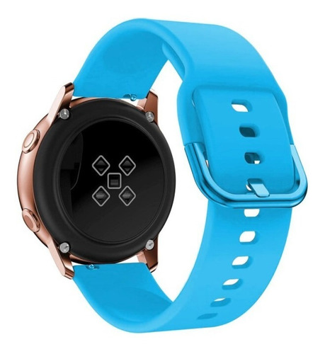 Pulseira Silicone Basic Para Samsung Galaxy Watch 42mm Azul