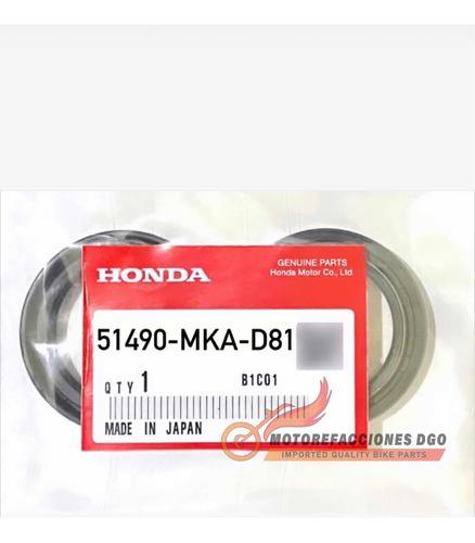 Retenes De Suspensión Honda Cmx500 Rebel 2017 - 2019