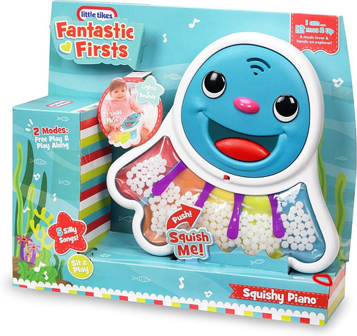 Imagen 6 de 6 de Pulpo Piano Didactico Para Bebes Squishy Piano Little Tikes