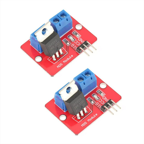 Modulo Controlador Mosfet Irf520, Arduino, Raspberry (2 Pcs)