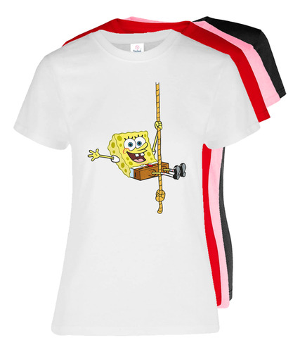 Playera Para Dama Color Diseño Bob Espoonja #10