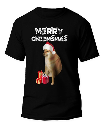 Playera Navideña Merry Cheemsmas Perro Amsiedad