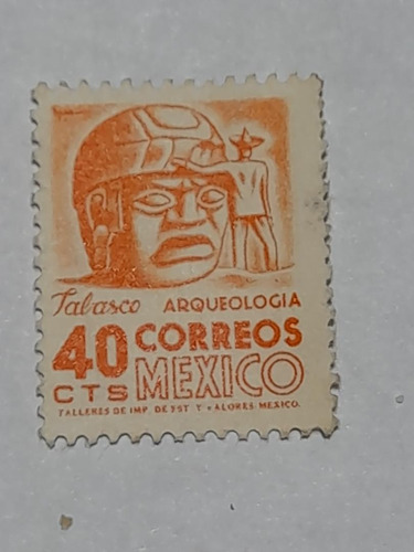 Estampilla   Tabasco Arqueología     509    E2