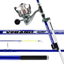 Comprar Kit Pesca De Praia Vara 4,20m + Molinete Xt6000 + Porta Vara