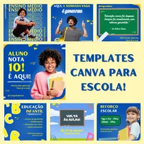 Comprar 7 Artes Canva Editáveis- Mídias Sociais Escola