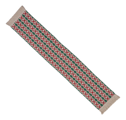 Bandera De Mesa De Decoración Navideña De Algodón Tejida En