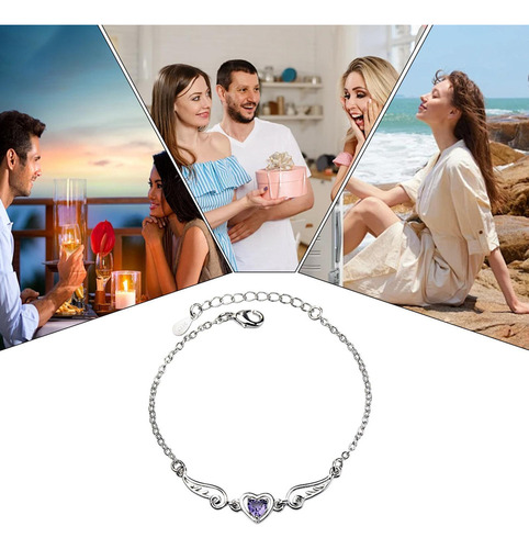 Pulsera De Corazón De Diálogo Dianosa San Valentín Brazalete