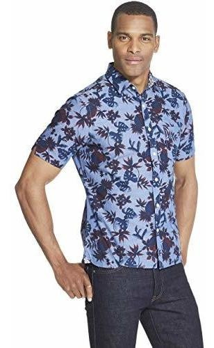 Camisa Manga Corta Ajustada Never Tuck De Van Heusen.