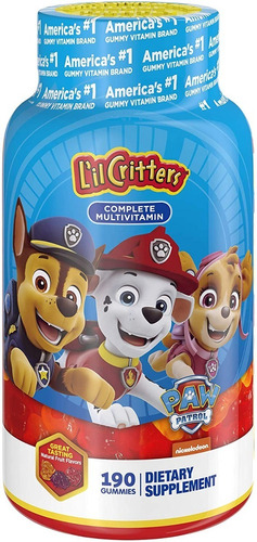 Multivitaminico Lil Critters 190 Gomitas Paw Patrol 