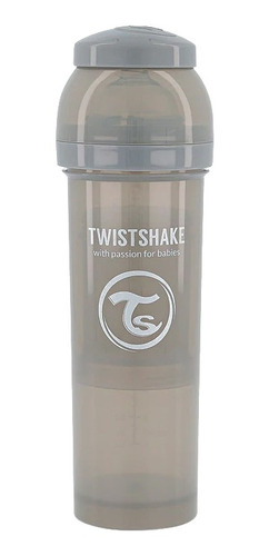 Mamadera Twistshake Anti-cólico 330ml Gris Pastel