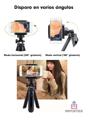 . Soporte Tripie Celular Adaptador Base Camara Universal 360
