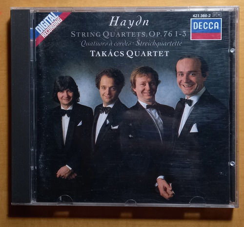 Haydn Cuartetos De Cuerdas Op. 76 1-3 Takacs Quartet (Usado)