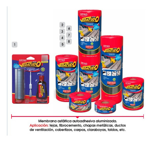 Membrana Asfaltica Autoadhesiva Rollo De 60 Cm X 10 Metros
