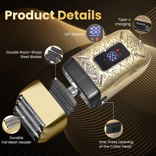 Maquinilla De Afeitar Eléctrica Foil Shaver Lcmwb Con Pantal