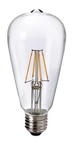 Lampara Vintage Filamento Led Edison 8w Dimerizable Calida