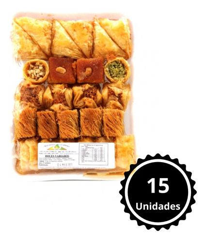 Doce Sírio Mini Bandeja Com 15 Un