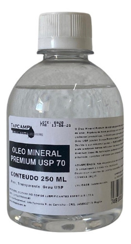 Oleo Mineral Grau Usp Selar Tabua De Carne Churrasco 250 Ml