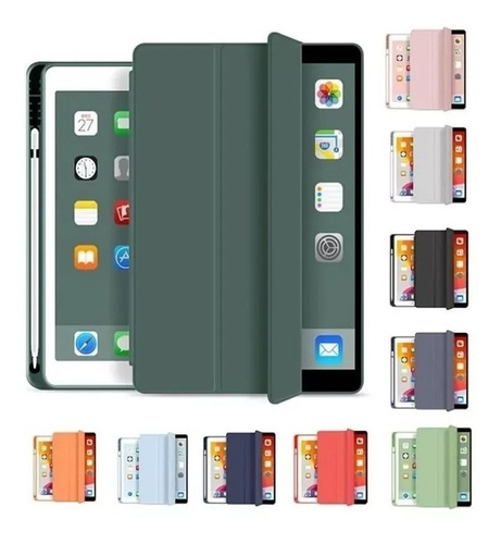 Estuche Funda Smart Case iPad 8 8va 2020 10.2 Ranura Pencil