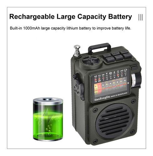 J Radio Am Fm Hrd-700 Con Receptor Y Reproductor De Música
