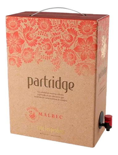 Vino Partridge Las Perdices Bag In Box Malbec 3 Lts - Gobar®