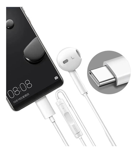 Fone De Ouvido Tipo C Para Galaxy A34 5g A54 5g