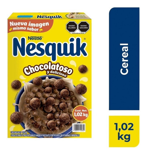 Cereal Nesquik  Chocolate Tamaño Familiar Nestle 1.2 Kg