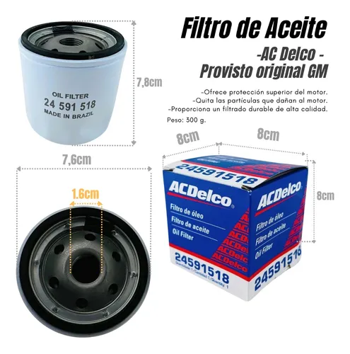 Kit Distribucion Correa Tensor + Filtros Onix 1.4 2019 2020