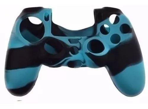 Kit 4 Capa Protetora Controle Playstation Ps5 Game Silicone Azul